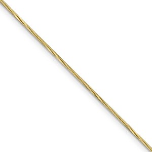 Black Bow Jewelry 1.1mm 10k Yellow Gold Solid Round Snake Chain Necklace - 1 of 4