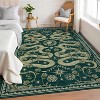 coucheta Multi-size Washable Area Rug for Living Room, Forest Snake Soft Low-Pile Non Slip Stain Resistant Thin Carpet, for Bedroom, Dining, Office - 2 of 4