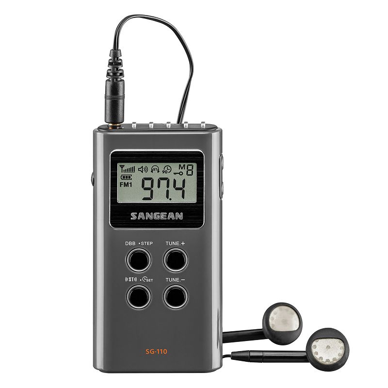 Sangean® SG-110 Portable FM-Stereo/AM Pocket Digital Radio, 1 of 7