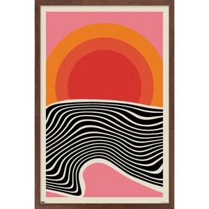 Trends International Minimalist Sunset Framed Wall Poster Prints - 1 of 4