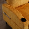 77" Chenille L-Shaped 3-Seater Sectional Sofa with Storage Ottoman - 2 of 4