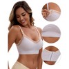 INSPIRE CHIC Women's Lace Trim Soft Cup Nursing Bras Wirefree Front Closure Breastfeeding Maternity Lingerie - 3 of 4