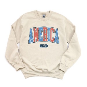 Simply Sage Market Women's Graphic Sweatshirt America 1776 Varsity - 1 of 3