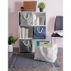 Design Imports Paper Bin Lurex Gray/Silver Rectangle Small 11X10X9 - 4 of 4