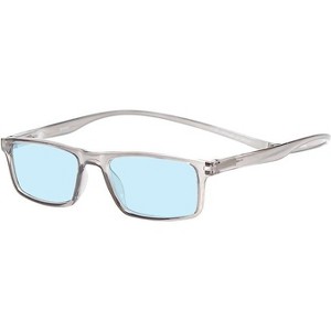 Magz Gramercy Magnetic Front Connecting Reading OR Blue Light Glasses OR Transition Photochromic in Matte Transparent Gray - 1 of 4