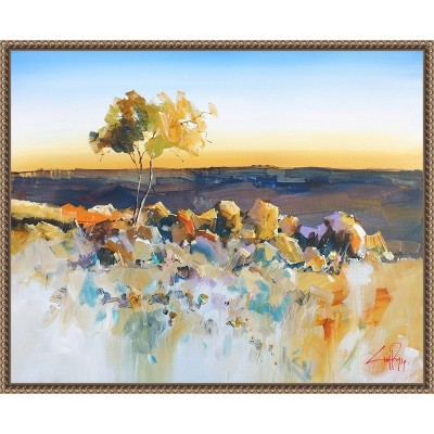 Amanti Art Silverton View Trees by Craig Trewin Penny Canvas Wall Art Print Framed 20 x 16-in.