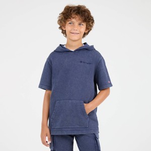 Champion Boys' Short Sleeve Washed French Terry Hoodie - 1 of 4