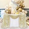Wikineon Sequin Tablecloth Wedding Light Gold 90x90 Inches Glitter Tablecloth Table Cover - Ceremony Thanksgiving Christmas Parties Tablecloth - 3 of 4