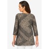 Jessica London Women's Plus Size Stretch Cotton Boatneck Tunic - 3 of 4