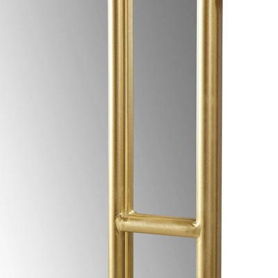 Regina Gold Arched Wall Mirror with Iron Frame