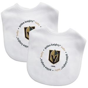 BabyFanatic Officially Licensed Unisex Baby Bibs 2 Pack - NHL Las Vegas Golden Knights - 1 of 3