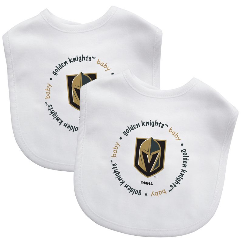 BabyFanatic Officially Licensed Unisex Baby Bibs 2 Pack - NHL Las Vegas Golden Knights, 1 of 4