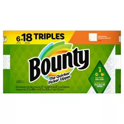 Bounty Full Sheet Paper Towels - 6 Triple Rolls