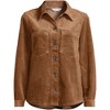 Lands' End Women's Wide Wale Corduroy Shirt Jacket - 3 of 4