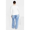 Women's Plus Size Liz Scoop Top - white | CITY CHIC - image 4 of 4