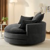 Merax 360° Swivel Barrel Chair with Dual-Layer Cushion Design - 2 of 4