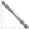 Black Bow Jewelry Men's Stainless Steel 11mm Engravable I.D. Bracelet, 8.5 Inch - 3 of 4