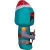 Star Wars Christmas Airblown Inflatable Boba Fett with Stocking, 4 ft Tall, Green - 3 of 4