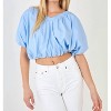 Women's Puff Sleeves Blouse - 2.7 AUGUST APPAREL - 4 of 4