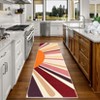 Colorful Machine Washable Area Rug, Non-Slip Indoor Carpet for Living Room, Bedroom, Modern Minimalist Front Door Mat with Sun Accent Design. - 3 of 4
