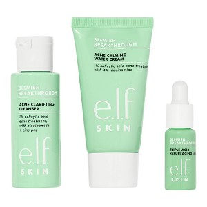 e.l.f. Blemish Breakthrough Blemish Control Skincare Basics Kit - 3pc - 1 of 4