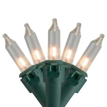 Northlight 10-Count Clear Mini Christmas Light Set - 3' Green Wire