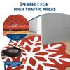 Christmas Rug for Snowflake Carpet Xmas Holiday Accent Indoor Rugs Non Slip Bedroom Rug Non Shedding Snow Floor Mats - 4 of 4
