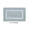 Hotel Bath Rug 100% Premium Cotton Tufted Two Tone Reversible Bathroom Rug, Soft & Water Absorbent, Machine Washable Bath Mat - 3 of 4