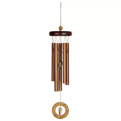 Woodstock Chimes Signature Collection, Prairie Jasper Chime, 16'' Brown Wind Chime WPJBR