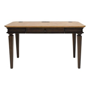 Martin Furniture Sonoma Writing Desk Brown: Stained Wood Finish, Metal Hardware, 54" Wide Desk with Drawer - 1 of 4