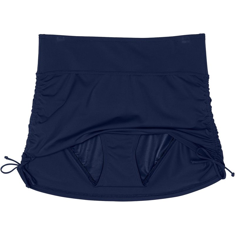 Lands' End Women's Plus Size Chlorine Resistant Tummy Control Adjustable Swim Skirt Swim Bottoms, 5 of 8