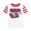 Minions Bed Is My Happy Place Youth Short Sleeve Shirt & Red & White Striped Sleep Pajama Pants Set - 2 of 4