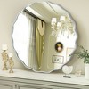 Beautyolove Round Aluminum Alloy Framed Scalloped Wavy Wall Mirror - 2 of 4