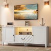 TV Stands for Living Room, Entertainment Center with Led Lights, Television Stands for 65 Inch TV, With 2 Storage and 1 Drawer,for Bedroom - 3 of 4