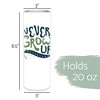 Elanze Designs Never Grow Up Neverland Navy and Green 20 ounce Stainless Steel Travel Tumbler with Lid For Your On The Go Beverages - 2 of 4