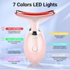 YEVYO Face Massager Red Light Therapy - 7 Colors Facial Neck Massager with Blue Light Therapy, Portable Skincare Tool for Tightening & Lifting - 2 of 4