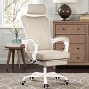 Mshliw Ergonomic Mesh Office Chair with Footrest, Adjustable Headrest & Lumbar Support, High-Back Reclining Computer Desk Chair for Home Office - 3 of 4