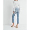 Women's Distressed Slim Straight Jeans - JUST BLACK DENIM - 3 of 4