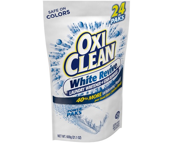 Oxi Clean White Revive Laundry Stain Remover Paks - 24ct