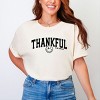 S.W.Smiley Thankful Varsity Arched - Women's Garment Dyed Graphic T-Shirt - 3 of 4