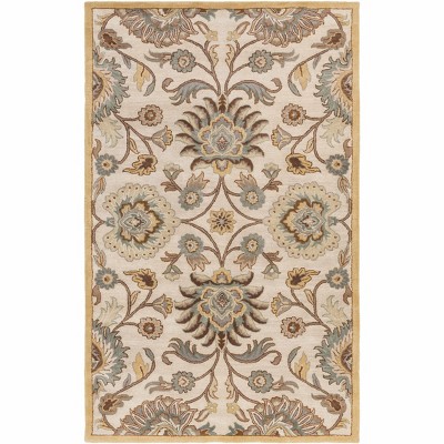 Hauteloom Caesar  Hand Tufted Tan 1012 Wool Rug