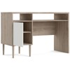 Tvilum Rome 1 Door 2 Shelf Desk in Jackson Hickory and White Matte - 4 of 4