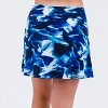 Calypsa Women's Plus Size Chlorine Resistant Short A-line Swim Skort - 2 of 3