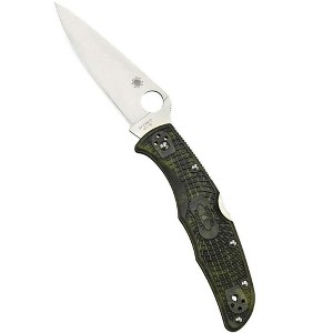 Spyderco Endura 4 FRN Lightweight Pocket Knife with 3.80" VG-10 Steel Blade | Get Secure Grip with the Fiberglass Reinforced Nylon Handle, Zome Green - 1 of 4