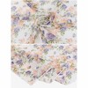 Elerevyo Women's Floral Chiffon Lightweight Skinny Neck Scarf Neckerchief - 4 of 4