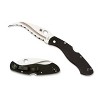 Spyderco Civilian Folding Pocket Knife with 4.09" VG-10 Steel Reverse S Blade with SpyderEdge | Get a Secure Grip with the Tough G-10 Handle, Black - 2 of 4