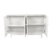 VASIP Modern Storage Buffet Cabinet with 4 Doors and Adjustable Shelves,Sideboard with Solid Wood Handle for Living Room,Kitchen - 4 of 4
