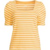 Lands' End Women's Puff Sleeve Mariner Square Neck Top - 3 of 3