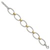 Chisel Stainless Steel Polished Yellow IP-plated Open Link 7.5" Bracelet with 1" Extension - 3 of 3