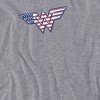 Women's Wonder Woman Red,White Blue Logo Loose T-Shirt - 2 of 4